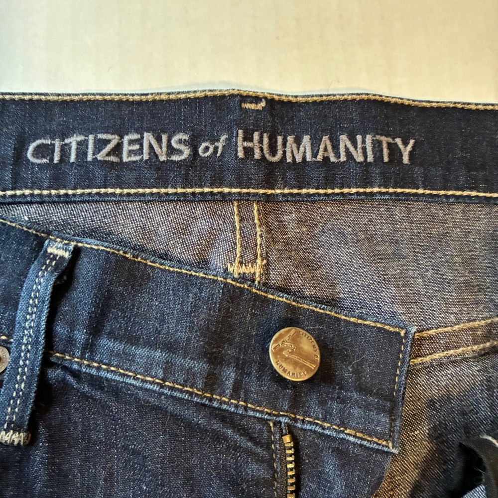 Citizens of Humanity Dita Petite Bootcut Jeans 28 Dark Blue Low Rise 1325F-243 - Picture 7 of 13